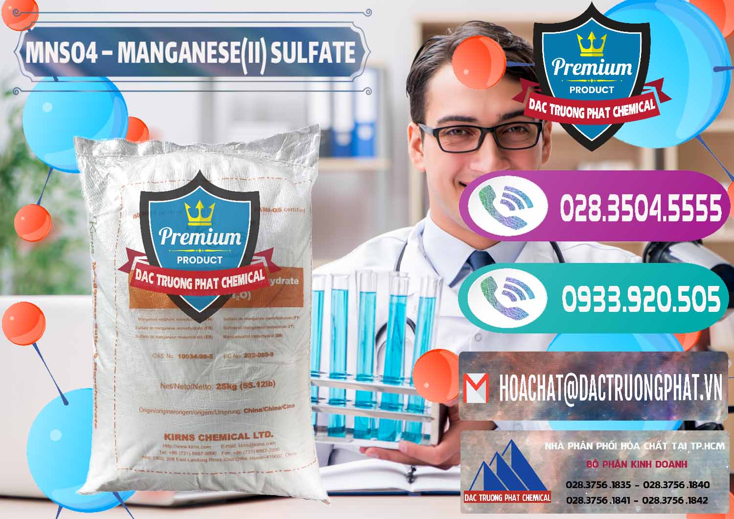 Kinh doanh _ bán MNSO4 – Manganese (II) Sulfate Kirns Trung Quốc China - 0095 - Nơi bán _ cung cấp hóa chất tại TP.HCM - hoachatxulynuoc.com