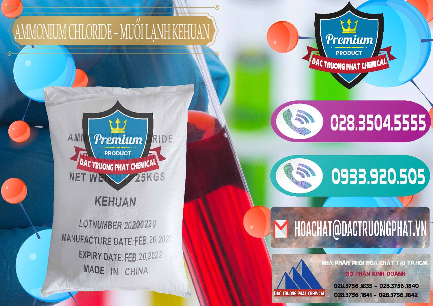 Nơi bán và cung ứng Ammonium Chloride – NH4CL Muối Lạnh Kehuan Trung Quốc China - 0022 - Cty chuyên phân phối - bán hóa chất tại TP.HCM - hoachatxulynuoc.com
