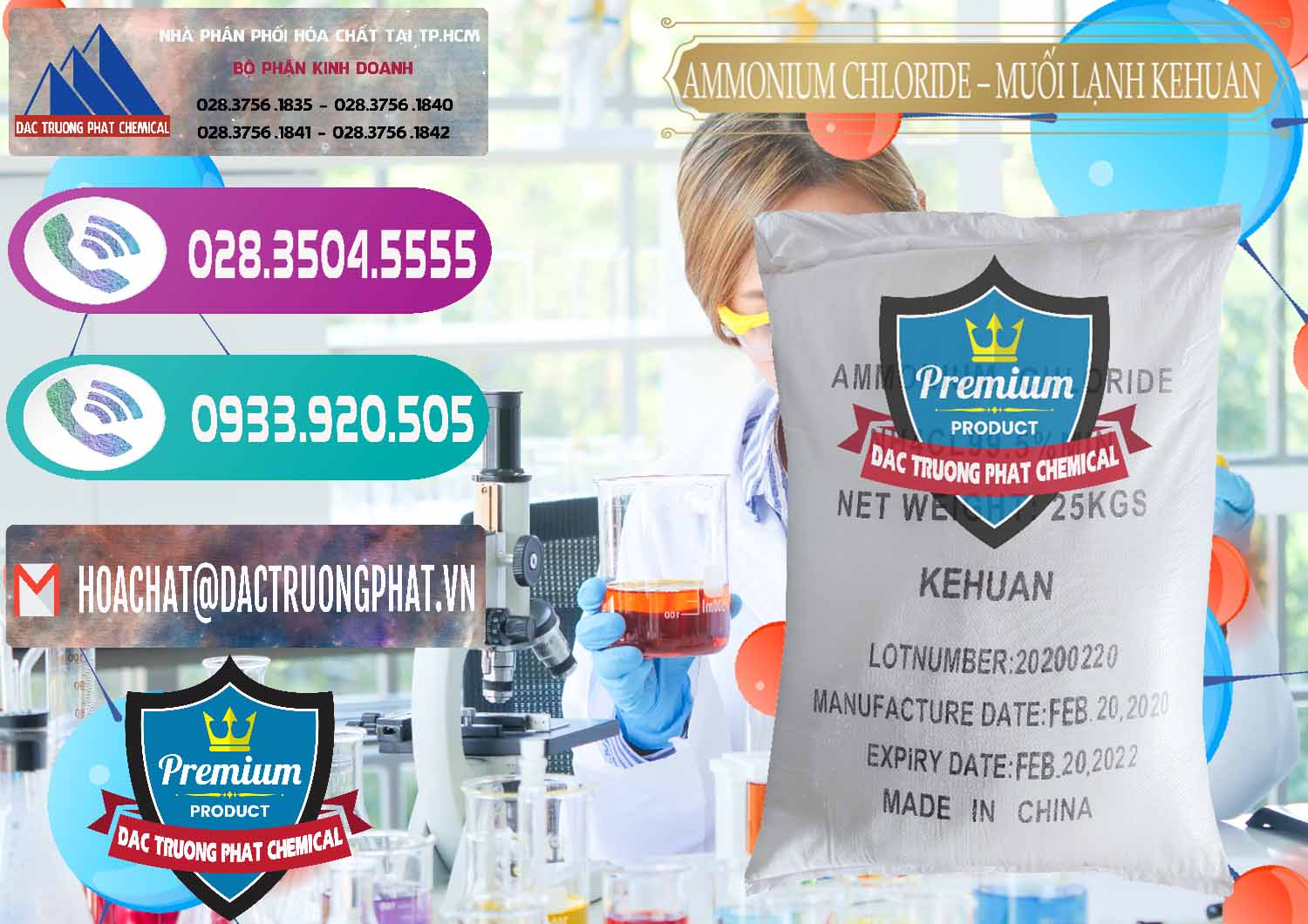 Đơn vị chuyên nhập khẩu ( bán ) Ammonium Chloride – NH4CL Muối Lạnh Kehuan Trung Quốc China - 0022 - Công ty chuyên cung cấp ( nhập khẩu ) hóa chất tại TP.HCM - hoachatxulynuoc.com