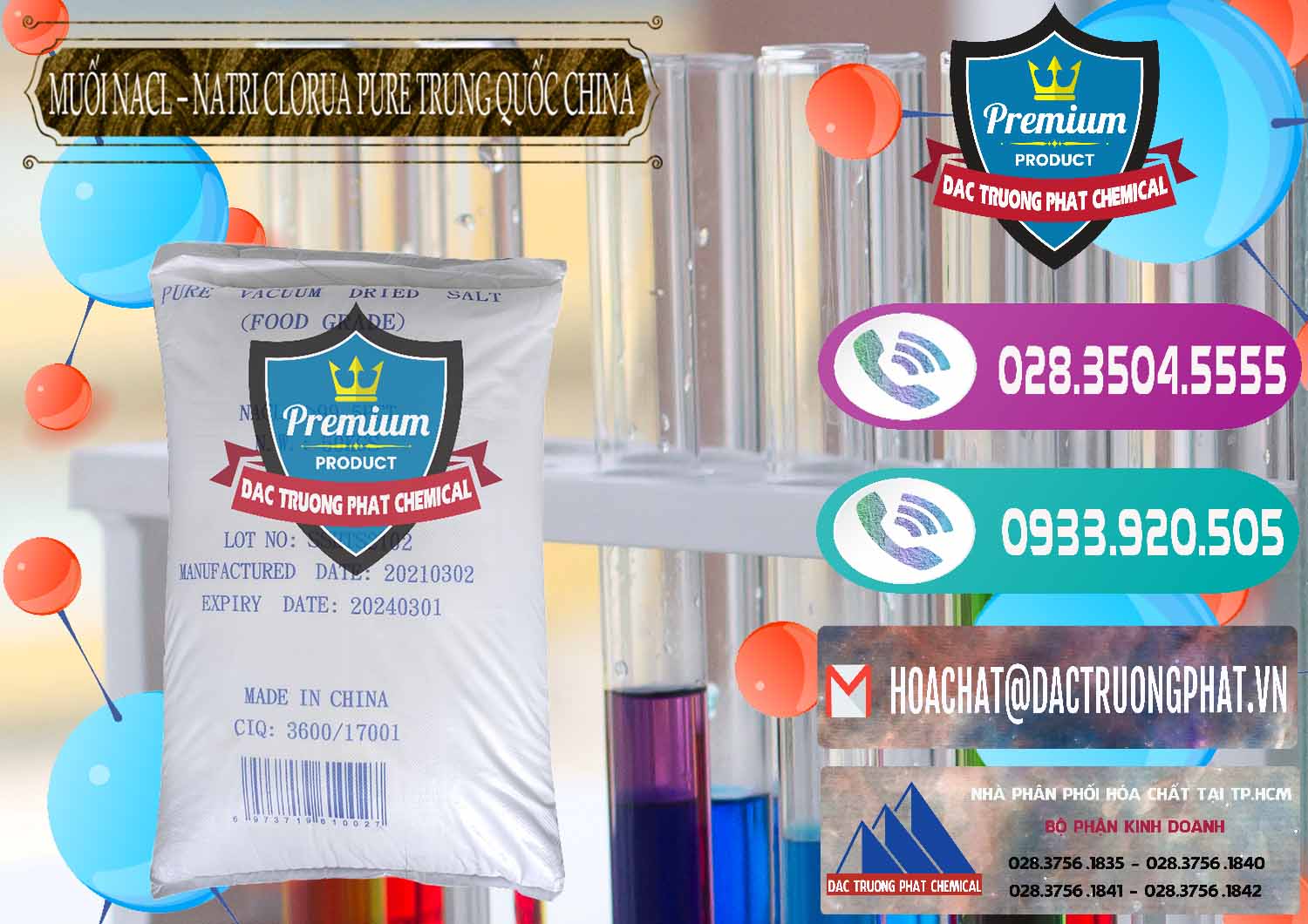 Cty nhập khẩu - bán Muối NaCL – Sodium Chloride Pure Trung Quốc China - 0230 - Nhà cung cấp _ phân phối hóa chất tại TP.HCM - hoachatxulynuoc.com