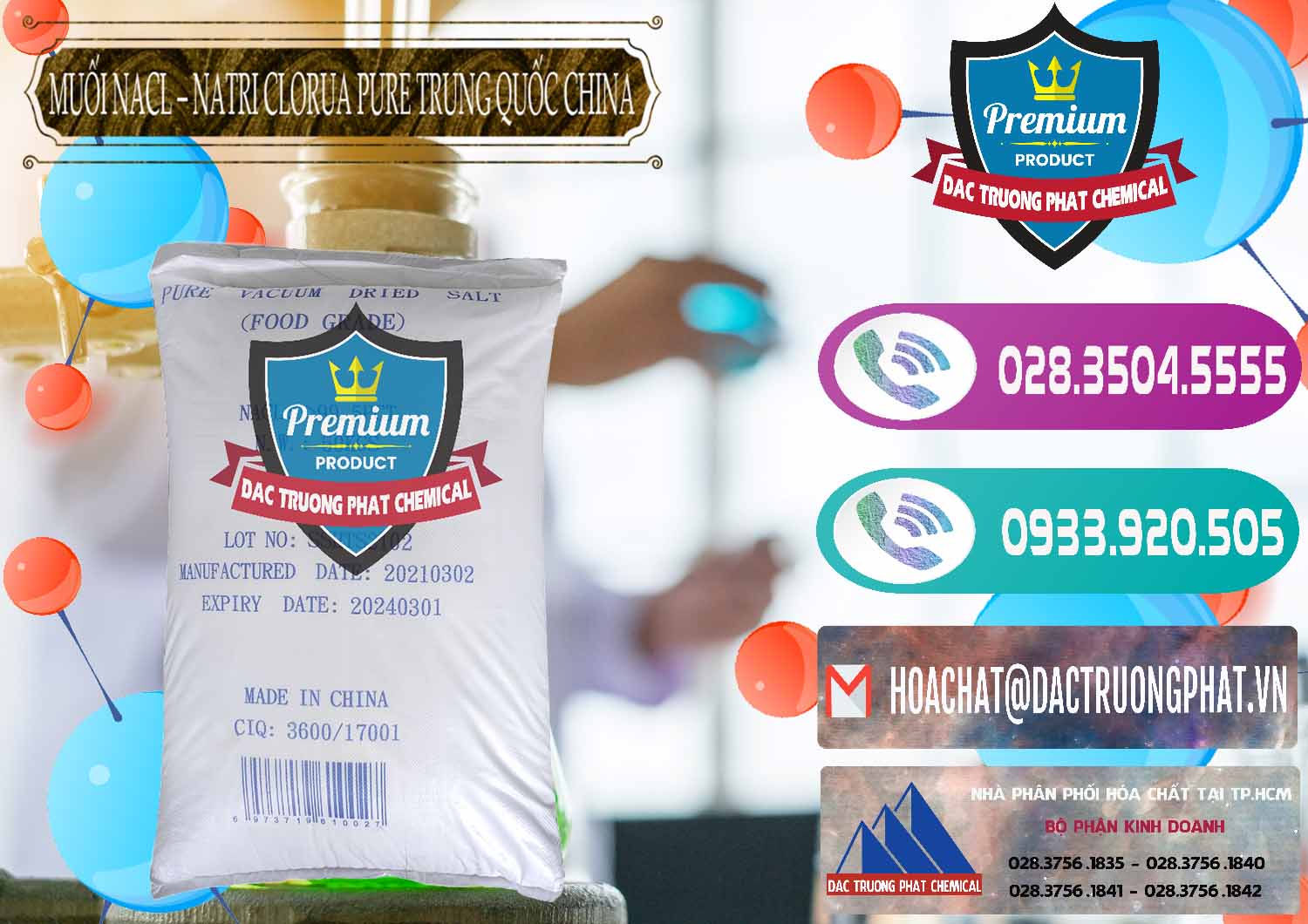 Công ty chuyên nhập khẩu & bán Muối NaCL – Sodium Chloride Pure Trung Quốc China - 0230 - Đơn vị chuyên cung cấp & nhập khẩu hóa chất tại TP.HCM - hoachatxulynuoc.com