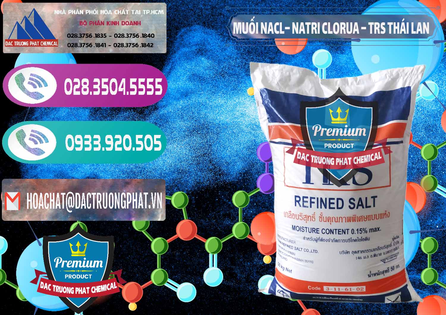 Chuyên phân phối - bán Muối NaCL – Sodium Chloride TRS Thái Lan - 0096 - Đơn vị chuyên phân phối ( cung ứng ) hóa chất tại TP.HCM - hoachatxulynuoc.com