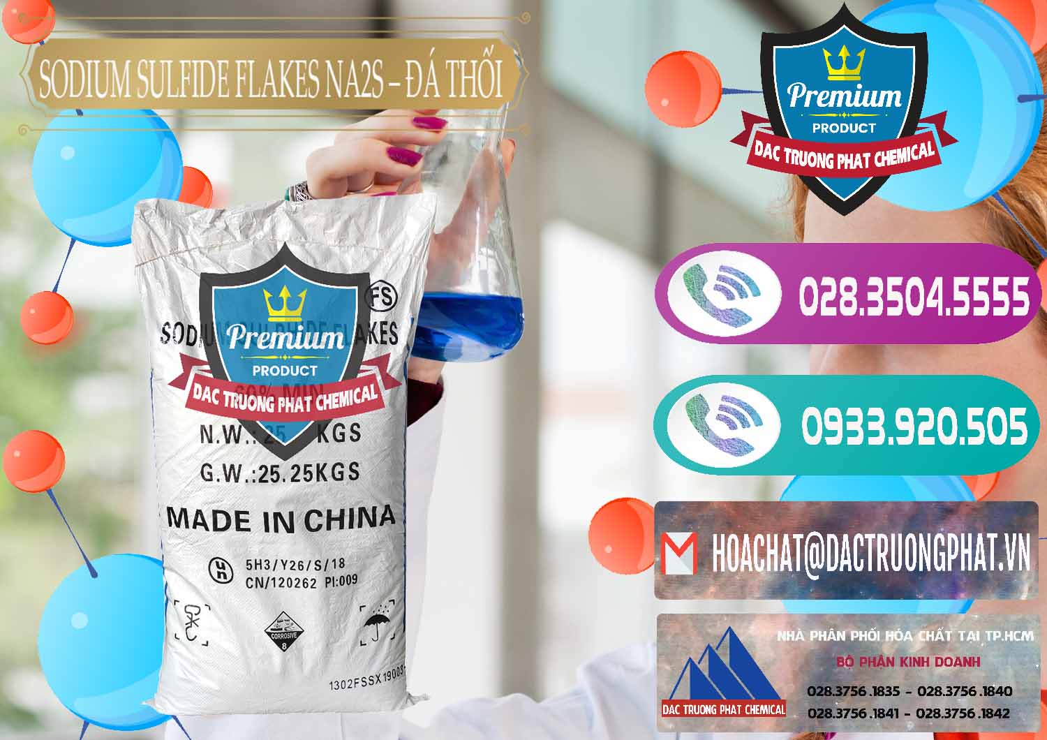 Cty chuyên bán và phân phối Sodium Sulfide Flakes NA2S – Đá Thối Đỏ Trung Quốc China - 0150 - Phân phối và nhập khẩu hóa chất tại TP.HCM - hoachatxulynuoc.com