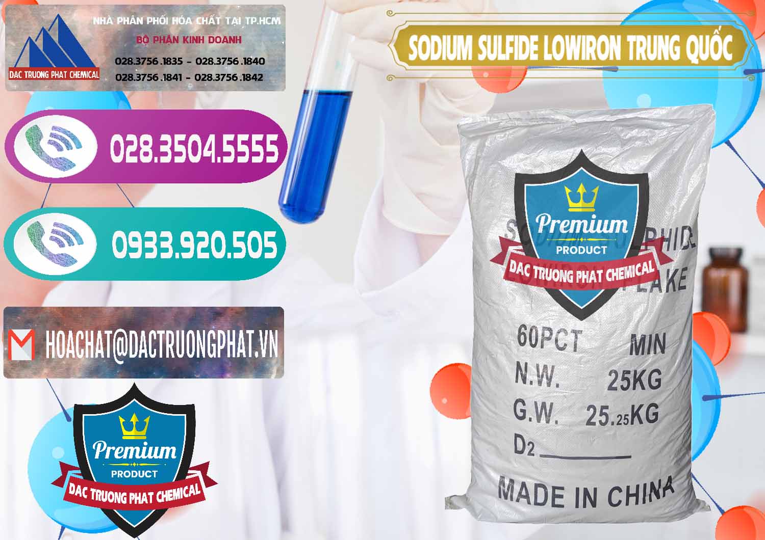 Cty chuyên cung cấp - bán Sodium Sulfide NA2S – Đá Thối Lowiron Trung Quốc China - 0227 - Nơi cung cấp và phân phối hóa chất tại TP.HCM - hoachatxulynuoc.com