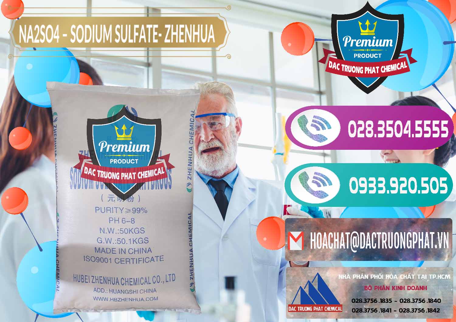 Nơi chuyên nhập khẩu ( bán ) Sodium Sulphate - Muối Sunfat Na2SO4 Zhenhua Trung Quốc China - 0101 - Cty phân phối - cung cấp hóa chất tại TP.HCM - hoachatxulynuoc.com