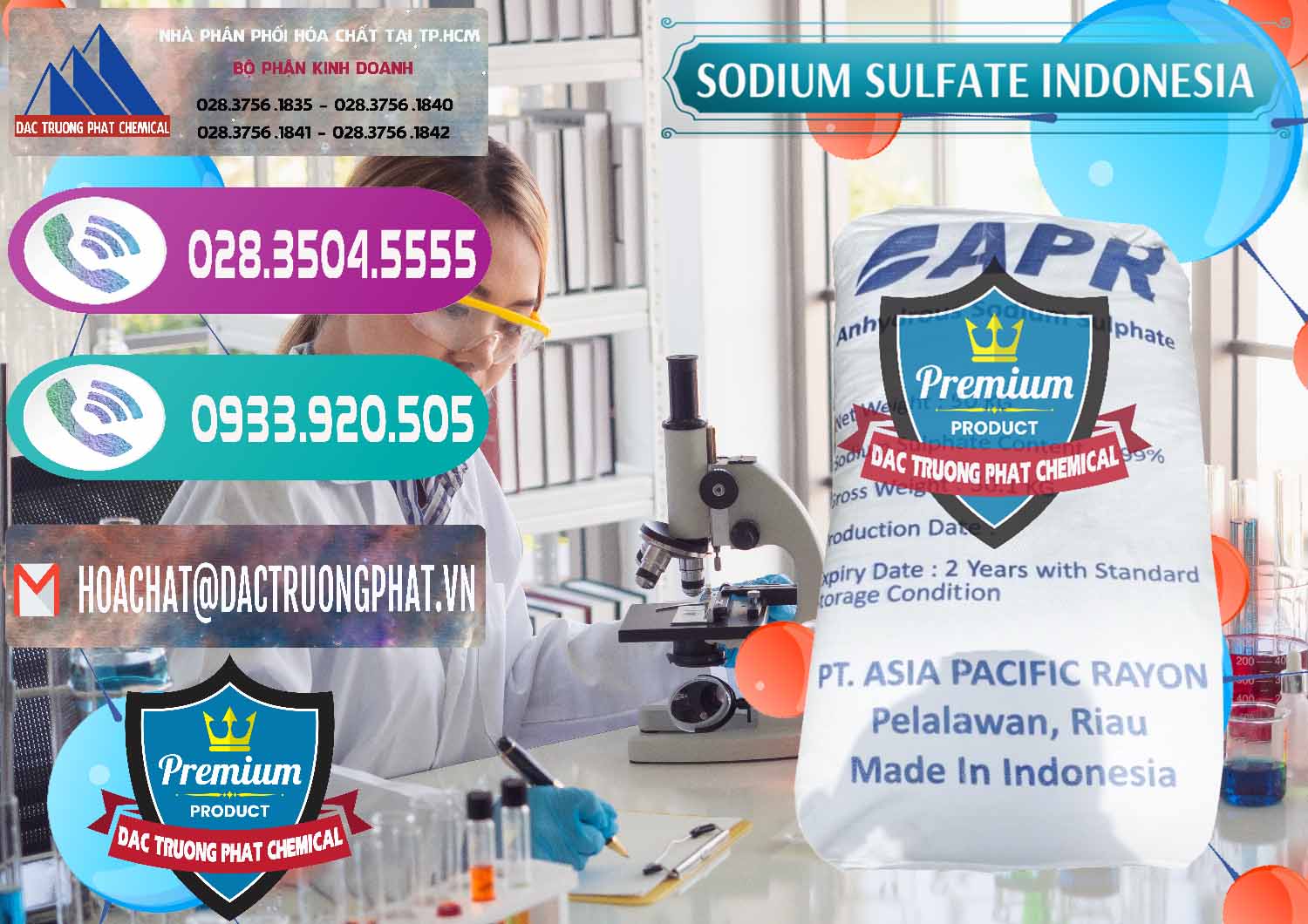Cty chuyên nhập khẩu - bán Sodium Sulphate - Muối Sunfat Na2SO4 APR Indonesia - 0460 - Phân phối - cung cấp hóa chất tại TP.HCM - hoachatxulynuoc.com