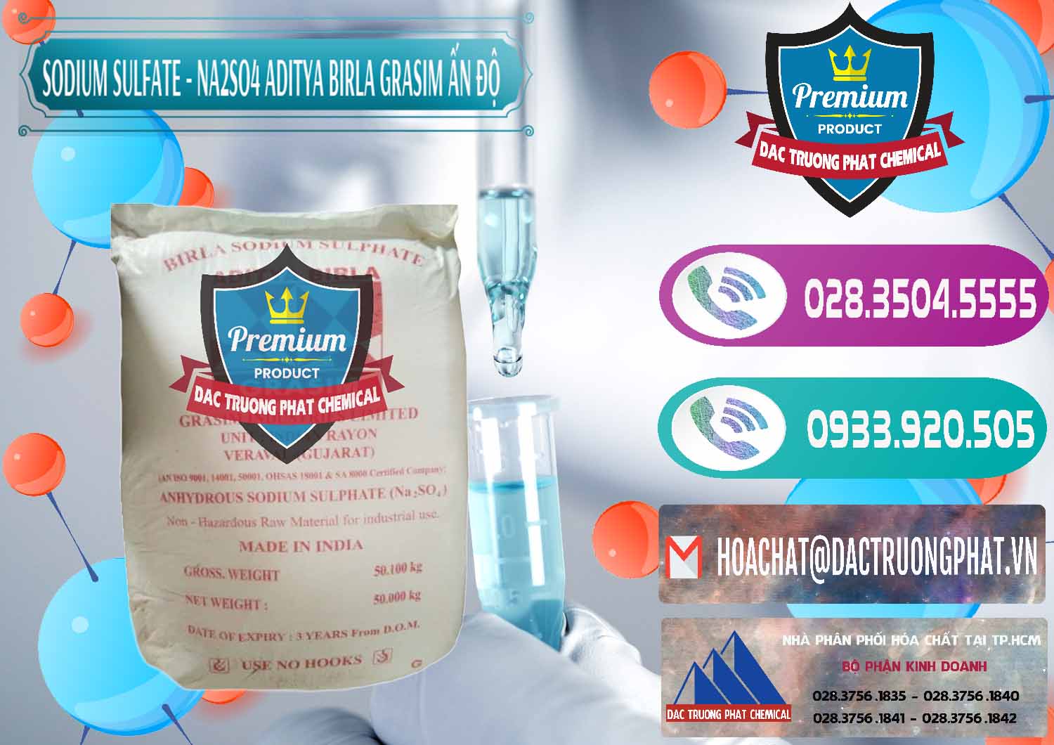 Cty chuyên bán - phân phối Sodium Sulphate - Muối Sunfat Na2SO4 Grasim Ấn Độ India - 0356 - Chuyên cung cấp - phân phối hóa chất tại TP.HCM - hoachatxulynuoc.com