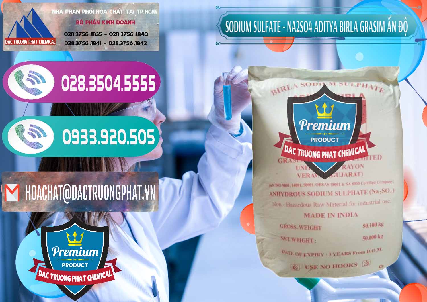 Đơn vị bán _ phân phối Sodium Sulphate - Muối Sunfat Na2SO4 Grasim Ấn Độ India - 0356 - Đơn vị chuyên bán ( phân phối ) hóa chất tại TP.HCM - hoachatxulynuoc.com