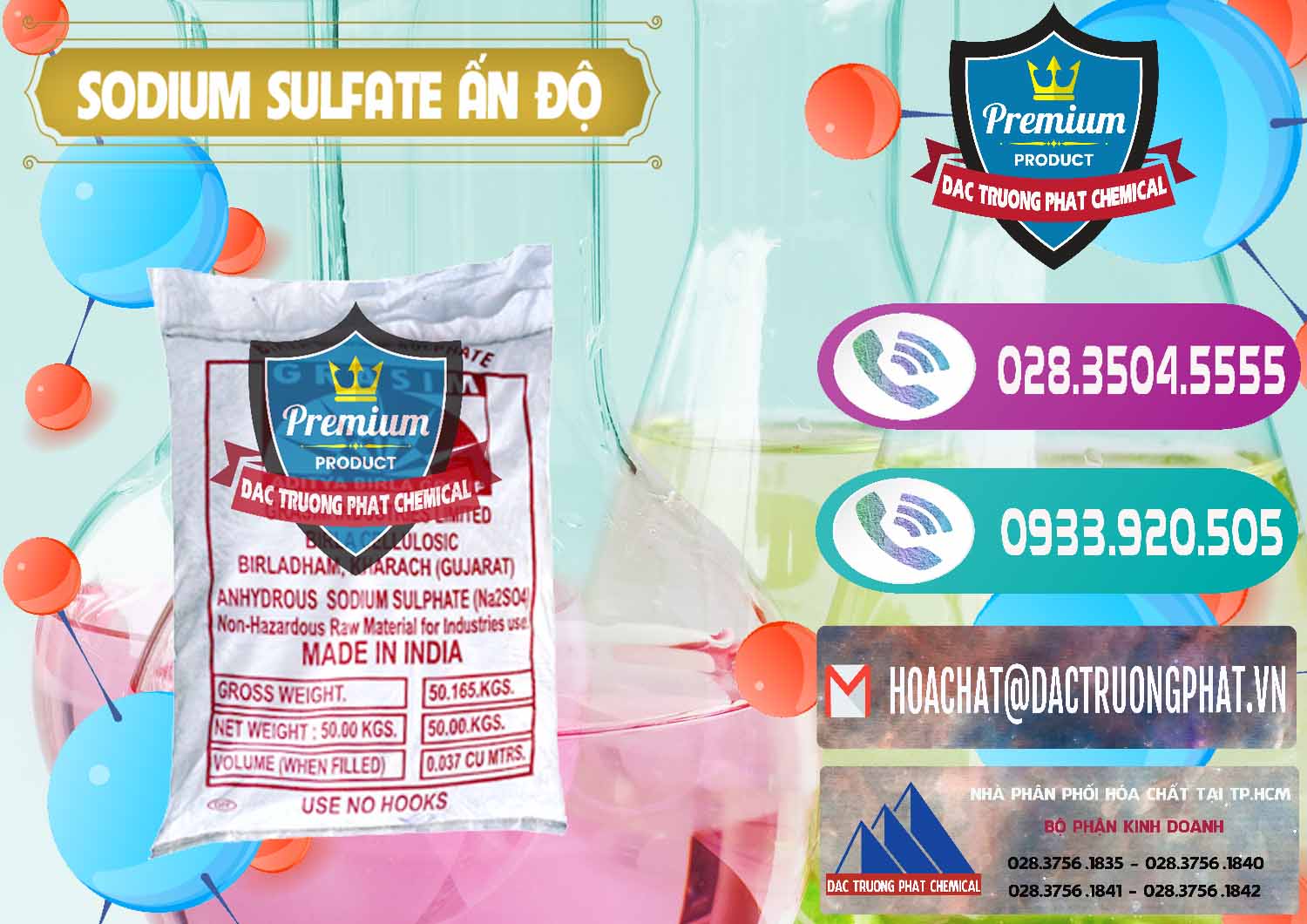 Phân phối _ bán Sodium Sulphate - Muối Sunfat Na2SO4 Aditya Birla Grasim Ấn Độ India - 0462 - Đơn vị chuyên cung ứng _ phân phối hóa chất tại TP.HCM - hoachatxulynuoc.com