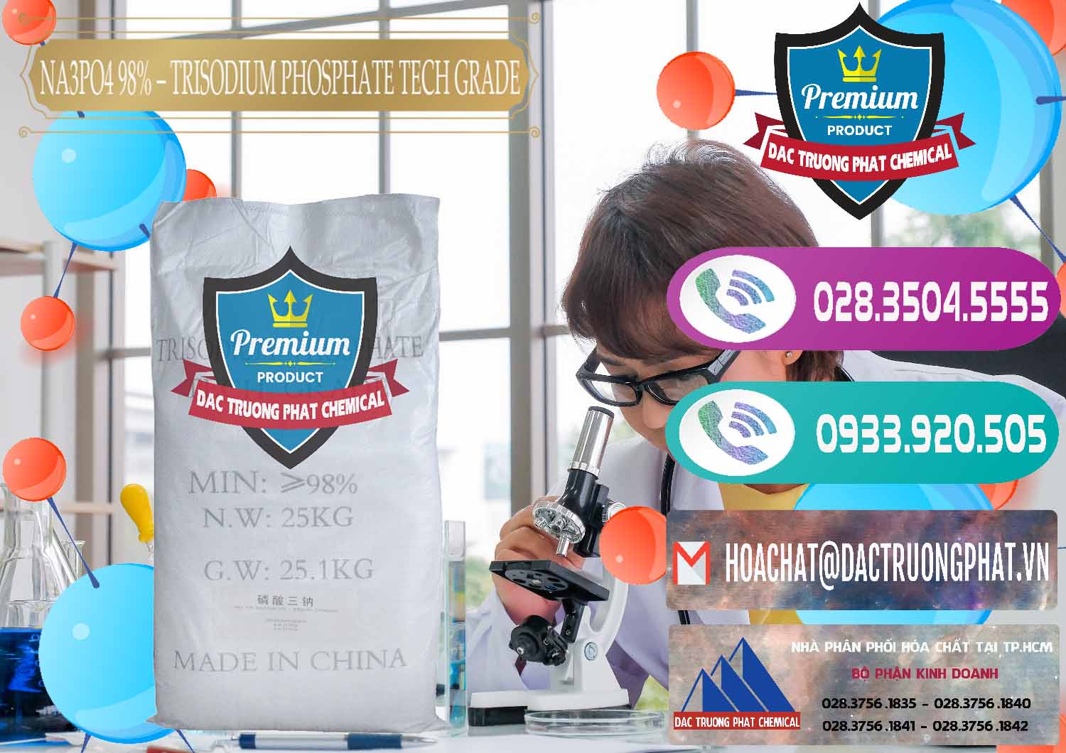 Phân phối - bán Na3PO4 – Trisodium Phosphate 96% Tech Grade Trung Quốc China - 0104 - Cty chuyên phân phối ( nhập khẩu ) hóa chất tại TP.HCM - hoachatxulynuoc.com