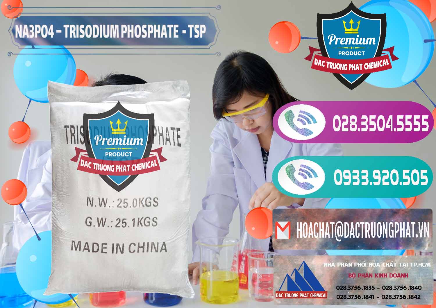 Nơi chuyên nhập khẩu - bán Na3PO4 – Trisodium Phosphate Trung Quốc China TSP - 0103 - Kinh doanh - phân phối hóa chất tại TP.HCM - hoachatxulynuoc.com
