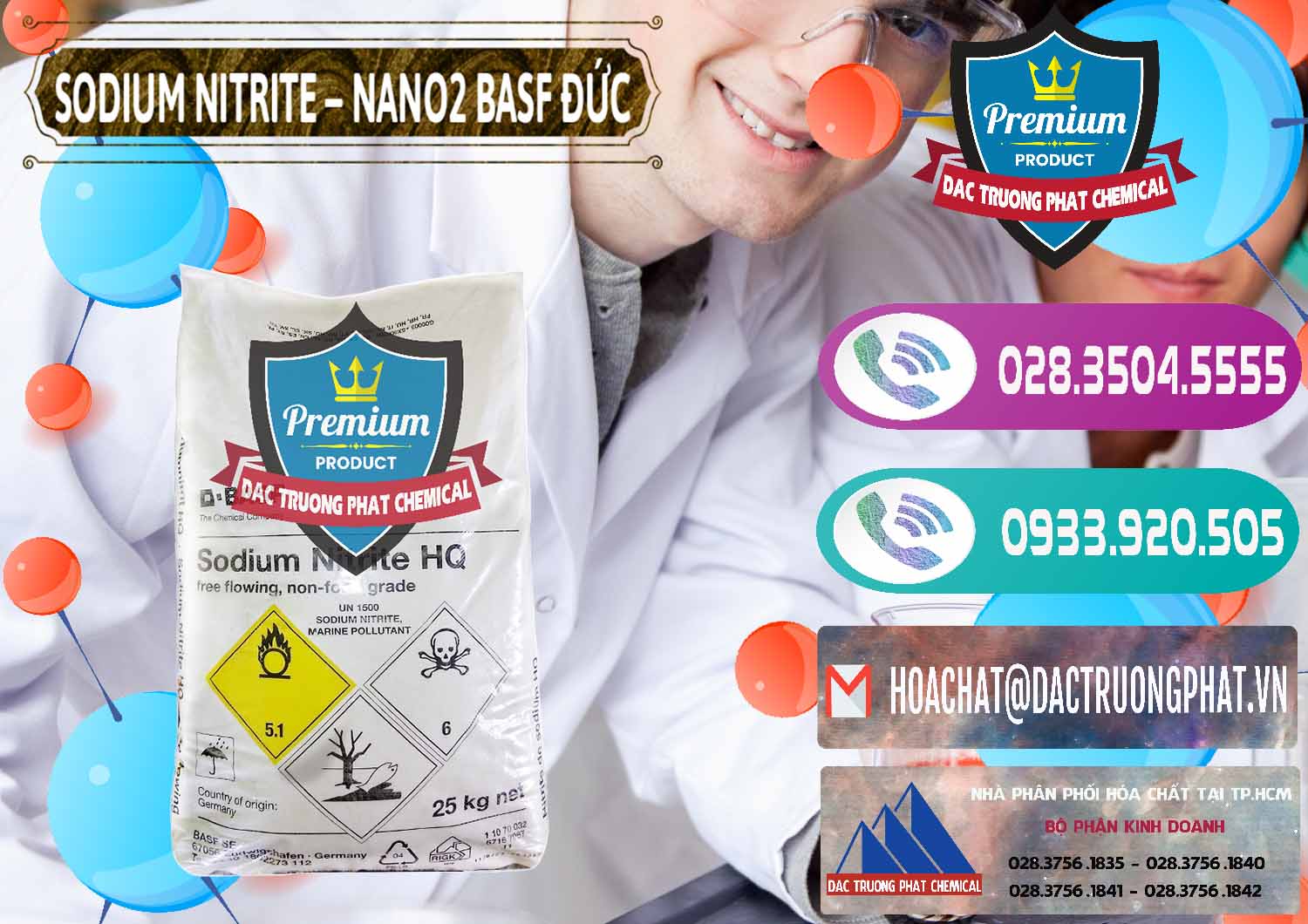 Phân phối _ bán Sodium Nitrite - NANO2 Đức BASF Germany - 0148 - Cty chuyên phân phối - bán hóa chất tại TP.HCM - hoachatxulynuoc.com