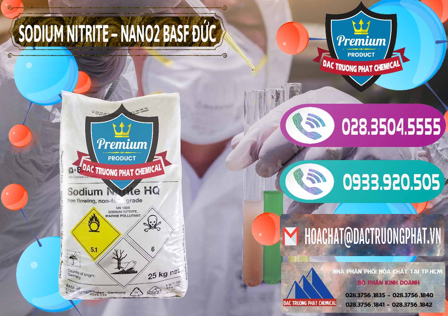 Nơi chuyên bán ( cung cấp ) Sodium Nitrite - NANO2 Đức BASF Germany - 0148 - Nơi chuyên phân phối & nhập khẩu hóa chất tại TP.HCM - hoachatxulynuoc.com