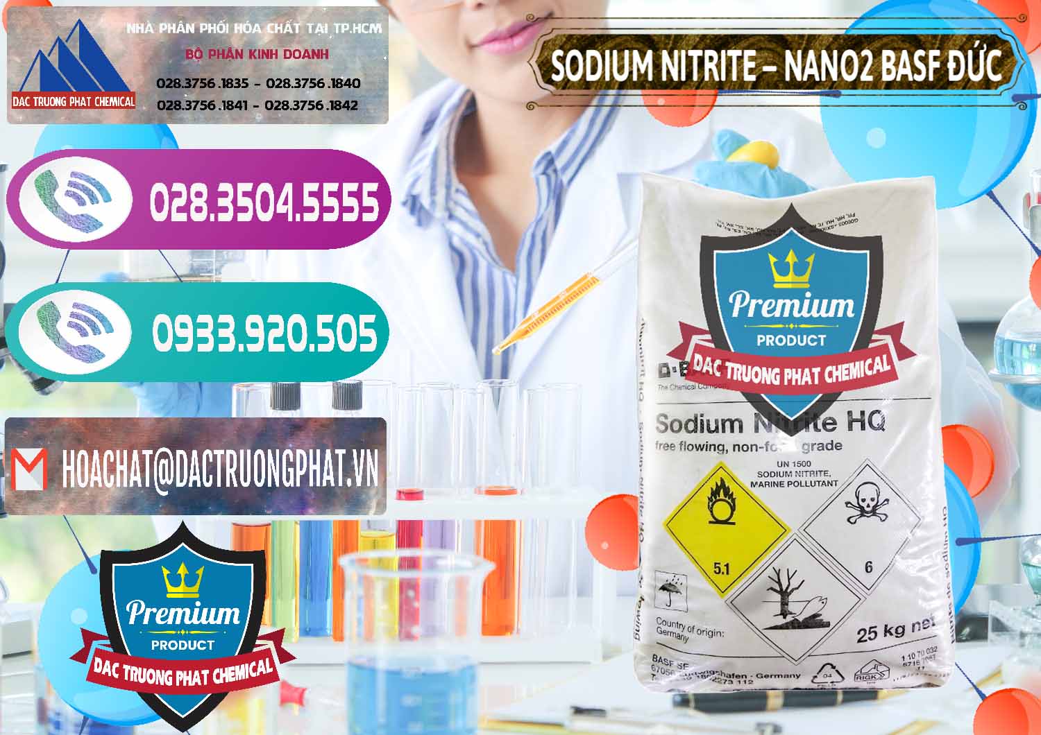 Đơn vị chuyên kinh doanh - bán Sodium Nitrite - NANO2 Đức BASF Germany - 0148 - Cung cấp và phân phối hóa chất tại TP.HCM - hoachatxulynuoc.com