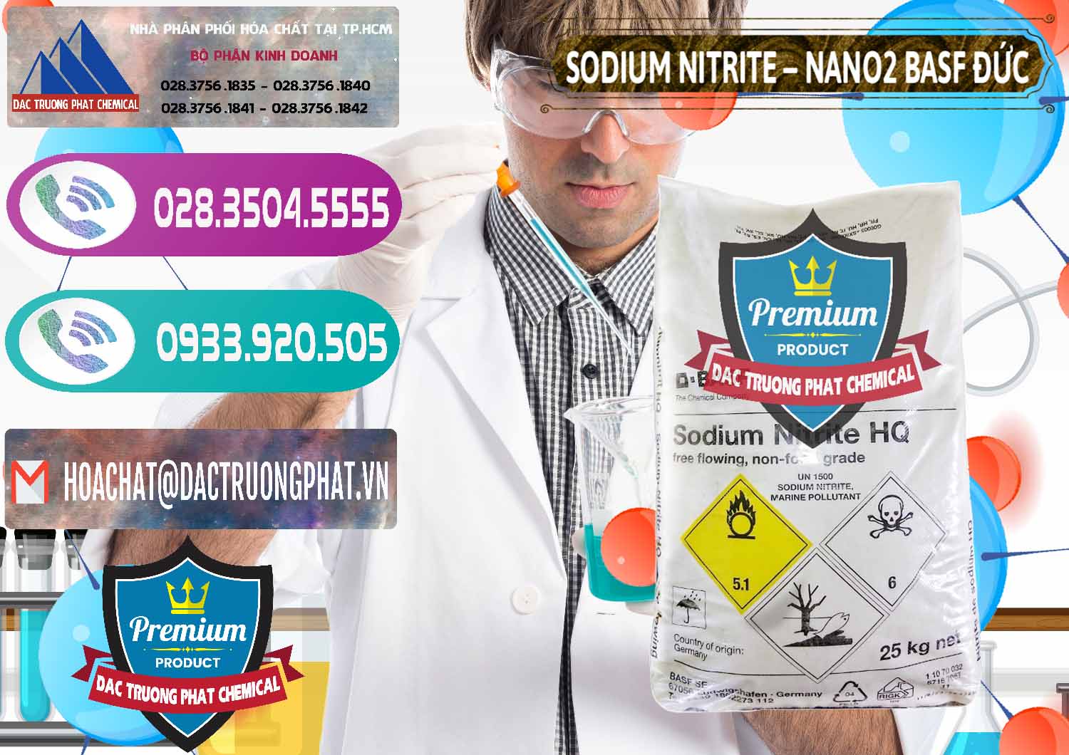 Công ty kinh doanh ( bán ) Sodium Nitrite - NANO2 Đức BASF Germany - 0148 - Công ty kinh doanh & cung cấp hóa chất tại TP.HCM - hoachatxulynuoc.com