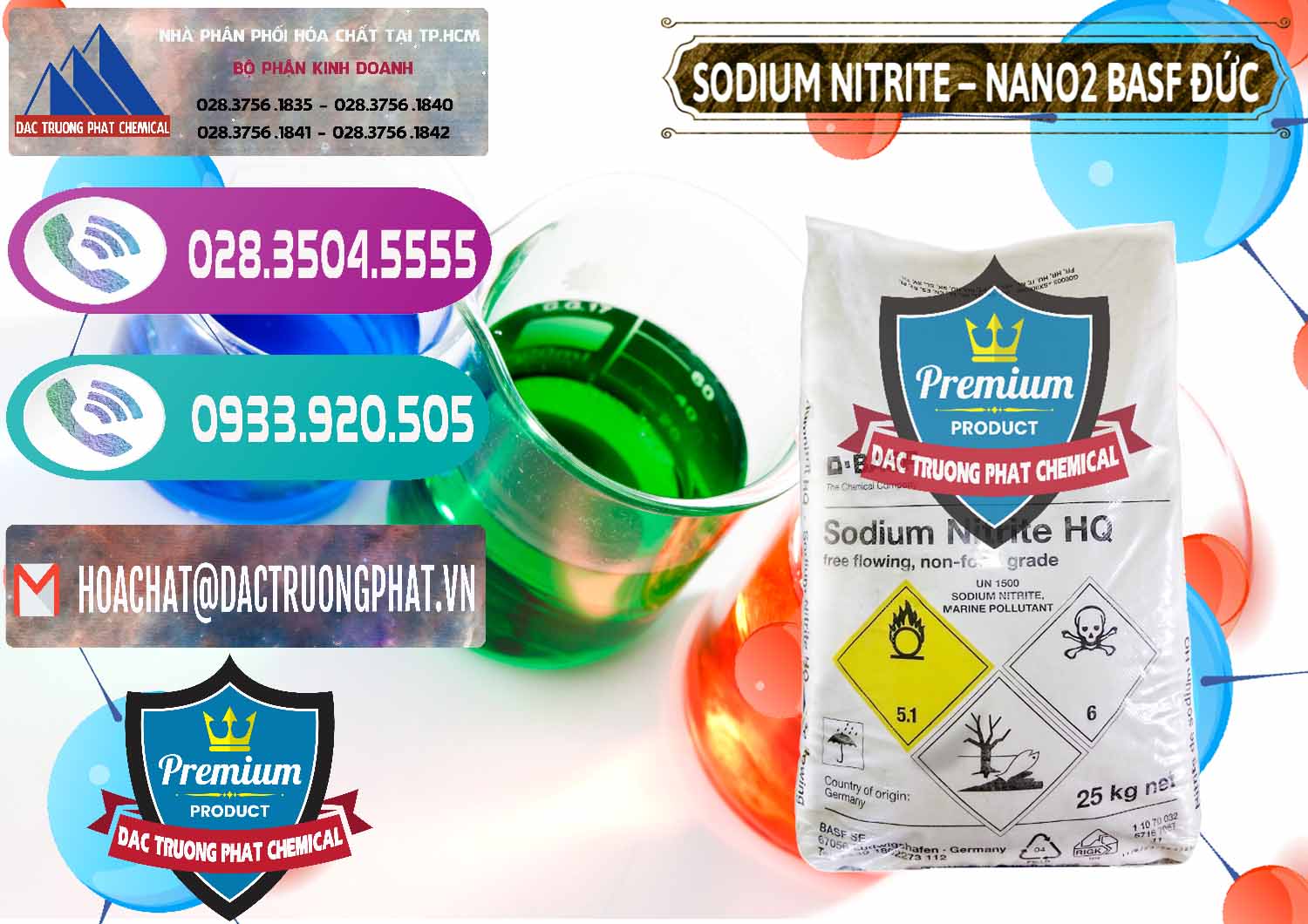 Cty chuyên nhập khẩu và bán Sodium Nitrite - NANO2 Đức BASF Germany - 0148 - Nơi chuyên cung cấp ( nhập khẩu ) hóa chất tại TP.HCM - hoachatxulynuoc.com