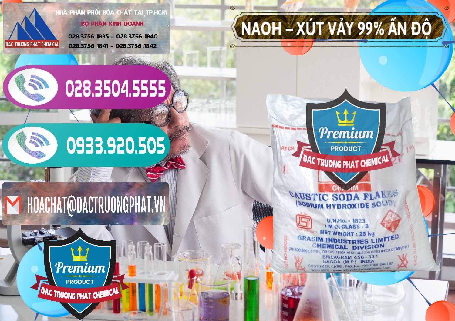 Công ty cung cấp ( bán ) Xút Vảy - NaOH Vảy 99% Aditya Birla Grasim Ấn Độ India - 0171 - Cty chuyên nhập khẩu _ cung cấp hóa chất tại TP.HCM - hoachatxulynuoc.com