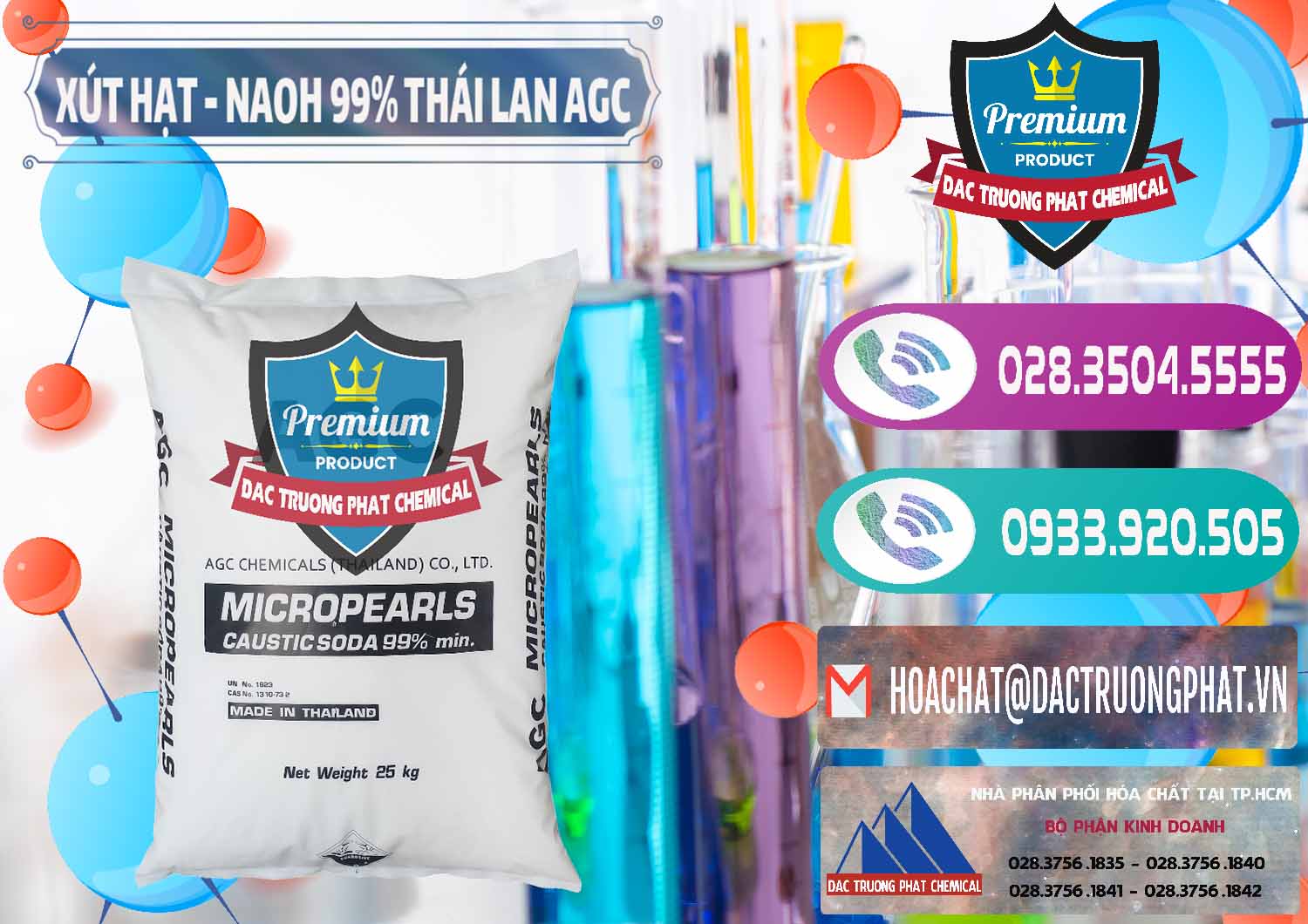 Công ty cung ứng - bán Xút Hạt - NaOH Bột 99% AGC Thái Lan - 0168 - Nơi cung cấp ( nhập khẩu ) hóa chất tại TP.HCM - hoachatxulynuoc.com