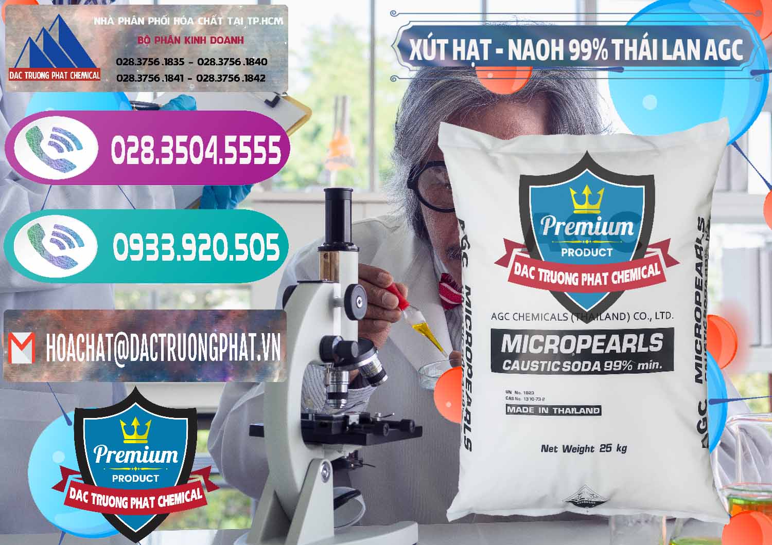 Nơi nhập khẩu & bán Xút Hạt - NaOH Bột 99% AGC Thái Lan - 0168 - Cung cấp - nhập khẩu hóa chất tại TP.HCM - hoachatxulynuoc.com