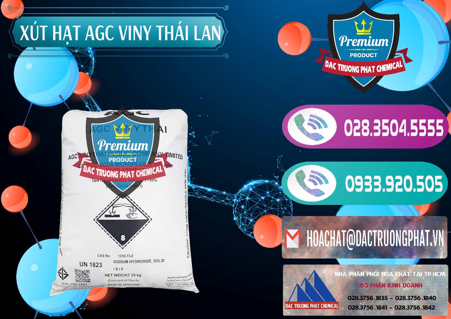 Nơi bán - cung ứng Xút Hạt - NaOH Bột 99% AGC Viny Thái Lan - 0399 - Kinh doanh ( phân phối ) hóa chất tại TP.HCM - hoachatxulynuoc.com