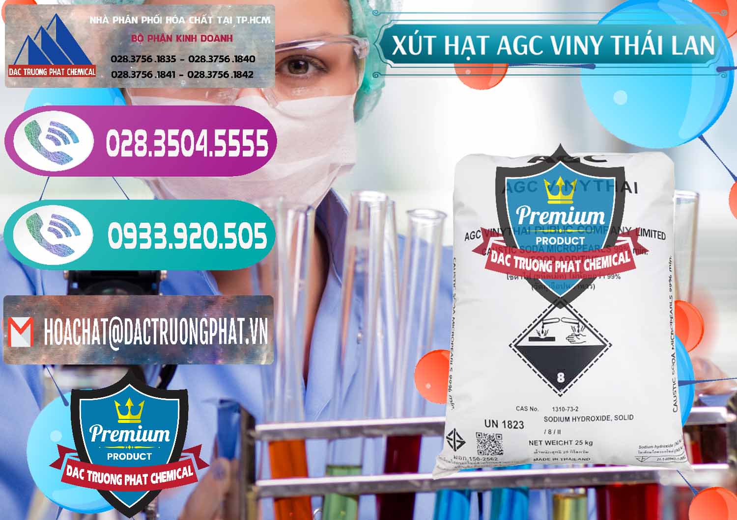 Công ty nhập khẩu _ bán Xút Hạt - NaOH Bột 99% AGC Viny Thái Lan - 0399 - Công ty chuyên cung ứng & phân phối hóa chất tại TP.HCM - hoachatxulynuoc.com