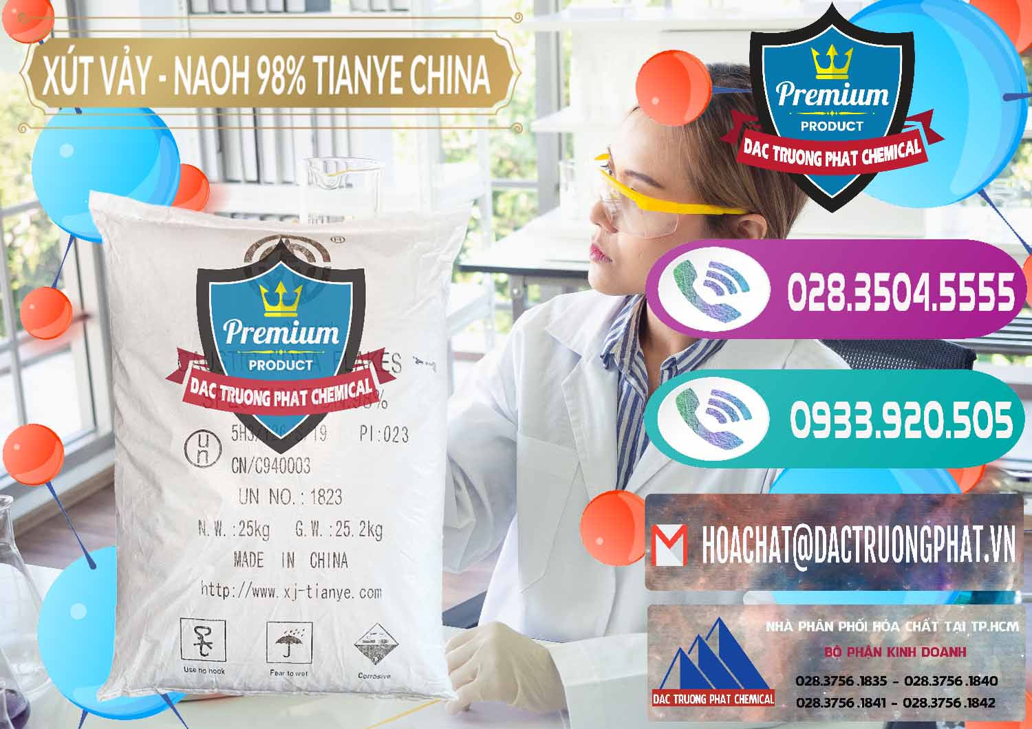 Đơn vị chuyên cung ứng _ bán Xút Vảy - NaOH Vảy 98% Tianye Trung Quốc China - 0177 - Nơi cung cấp & bán hóa chất tại TP.HCM - hoachatxulynuoc.com