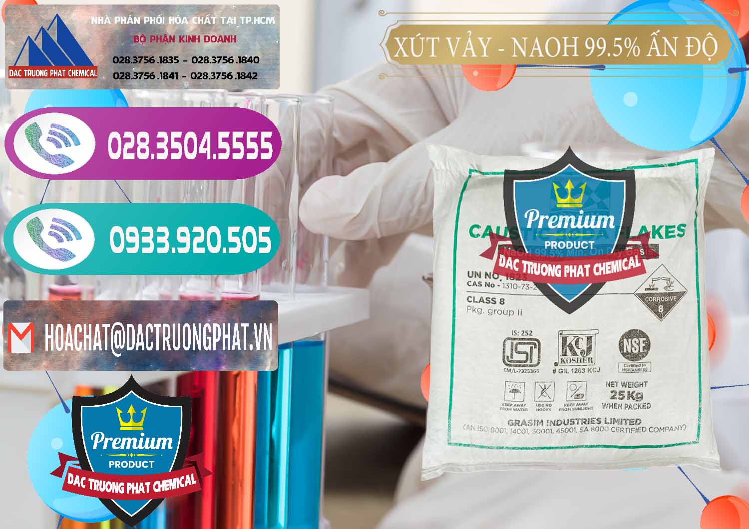 Nơi kinh doanh và bán Xút Vảy - NaOH Vảy 99.5% Aditya Birla Grasim Ấn Độ India - 0170 - Cty phân phối _ kinh doanh hóa chất tại TP.HCM - hoachatxulynuoc.com