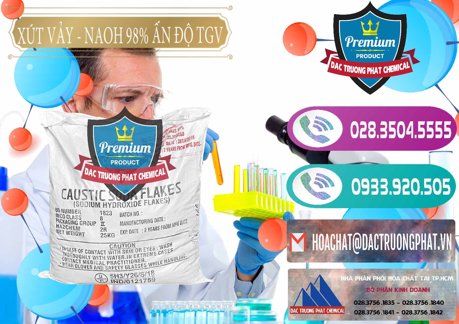Nhà bán hàng Þ thương mại Hóa Chất Công Nghiệp Caustic Soda Vảy _ Flakes Hydroxide Sodium Cty nhập khẩu và bán Xút Vảy - NaOH Vảy 98% TGV Ấn Độ India - 0169 - Công ty chuyên cung ứng & phân phối hóa chất tại TP.HCM - hoachatxulynuoc.com