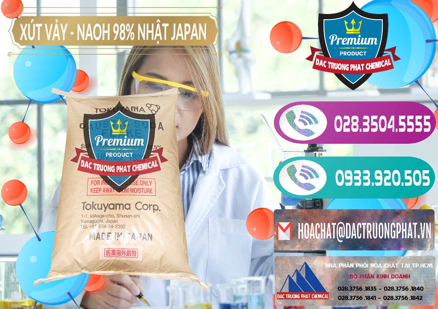 Đơn vị chuyên bán ( cung ứng ) Xút Vảy - NaOH Vảy 98% Tokuyama Nhật Bản Japan - 0173 - Cung cấp & kinh doanh hóa chất tại TP.HCM - hoachatxulynuoc.com