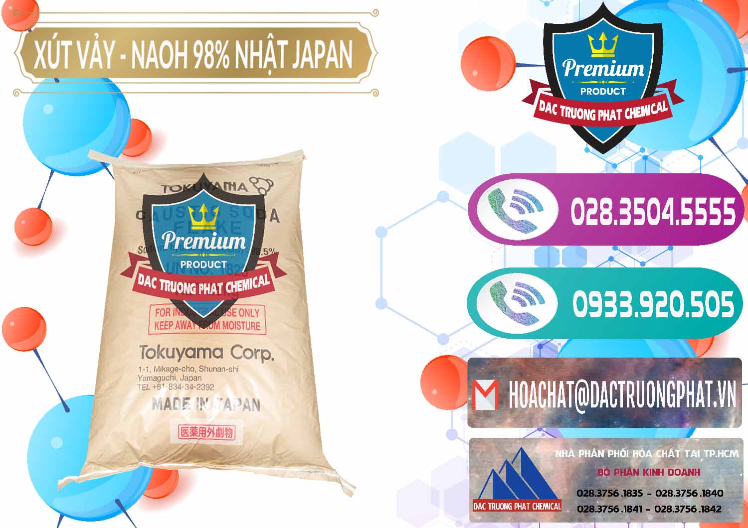 Cty chuyên cung cấp - bán Xút Vảy - NaOH Vảy 98% Tokuyama Nhật Bản Japan - 0173 - Nơi chuyên nhập khẩu ( phân phối ) hóa chất tại TP.HCM - hoachatxulynuoc.com