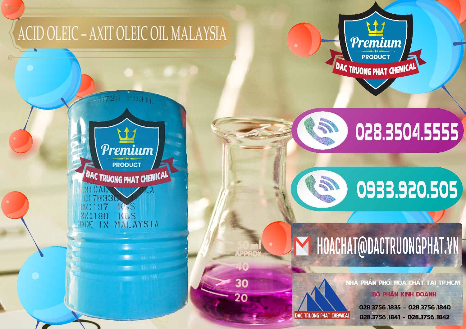Nơi kinh doanh _ bán Acid Oleic – Axit Oleic Oil Malaysia - 0013 - Cung cấp ( bán ) hóa chất tại TP.HCM - hoachatxulynuoc.com