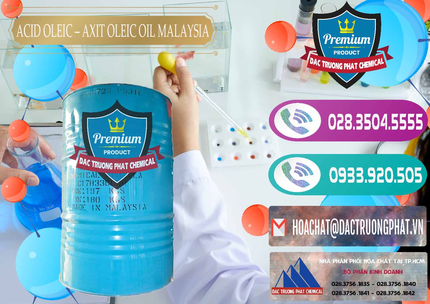 Nhà cung ứng ( bán ) Acid Oleic – Axit Oleic Oil Malaysia - 0013 - Đơn vị chuyên cung cấp - kinh doanh hóa chất tại TP.HCM - hoachatxulynuoc.com