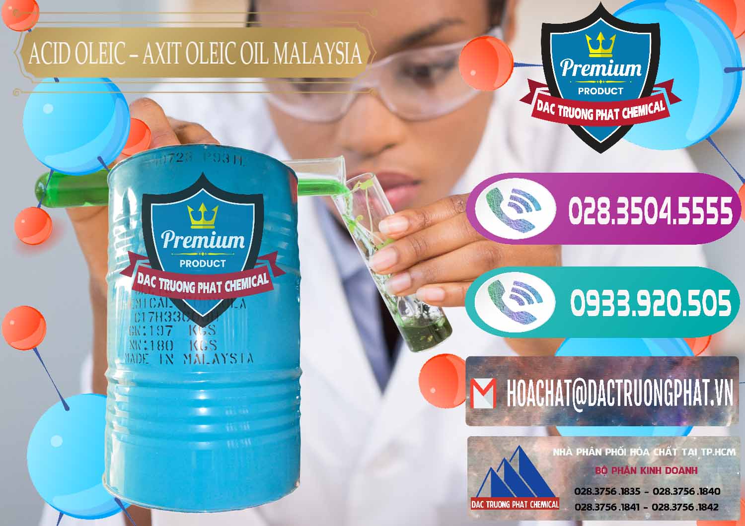 Bán - cung cấp Acid Oleic – Axit Oleic Oil Malaysia - 0013 - Cty kinh doanh và cung cấp hóa chất tại TP.HCM - hoachatxulynuoc.com