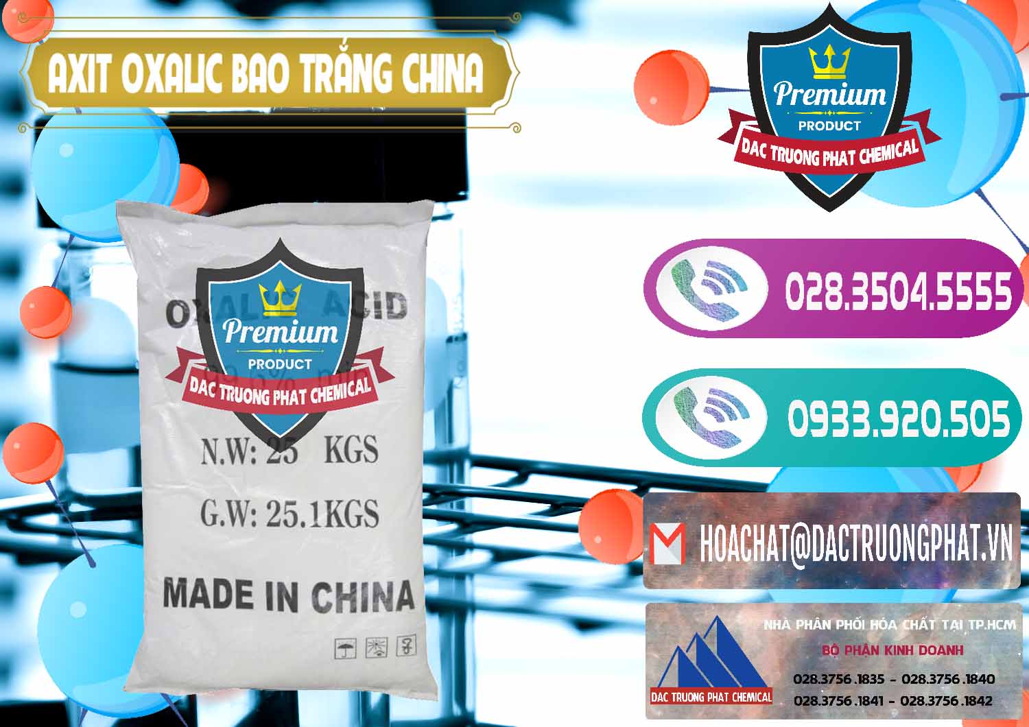 Cty cung ứng và bán Acid Oxalic – Axit Oxalic 99.6% Bao Trắng Trung Quốc China - 0270 - Chuyên nhập khẩu _ cung cấp hóa chất tại TP.HCM - hoachatxulynuoc.com