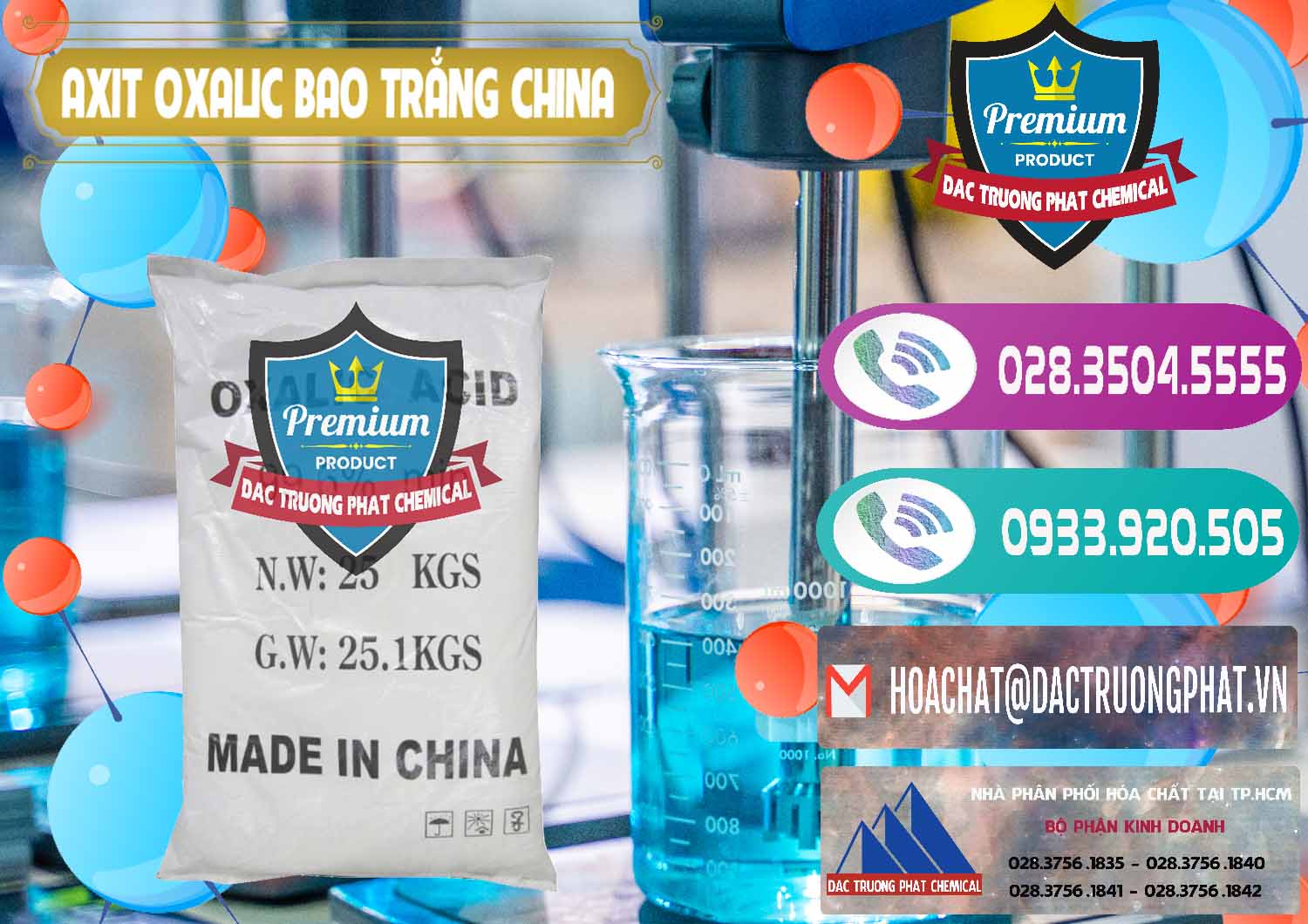 Đơn vị chuyên cung cấp ( bán ) Acid Oxalic – Axit Oxalic 99.6% Bao Trắng Trung Quốc China - 0270 - Công ty kinh doanh & cung cấp hóa chất tại TP.HCM - hoachatxulynuoc.com