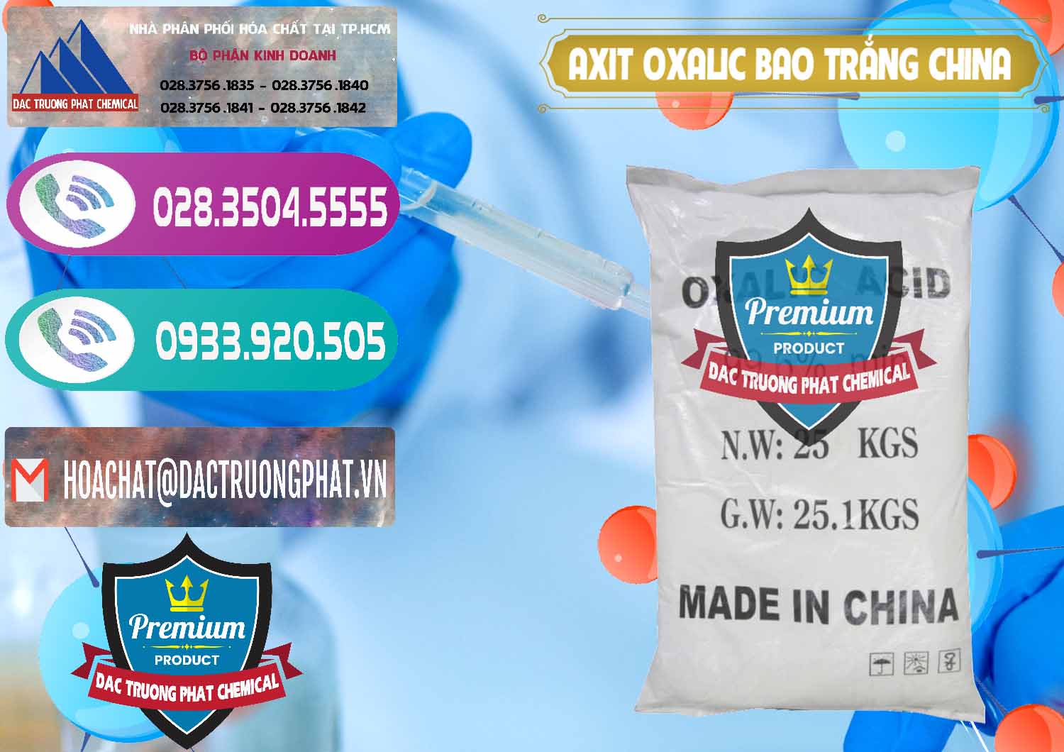 Cty chuyên cung ứng _ bán Acid Oxalic – Axit Oxalic 99.6% Bao Trắng Trung Quốc China - 0270 - Đơn vị chuyên nhập khẩu ( cung cấp ) hóa chất tại TP.HCM - hoachatxulynuoc.com