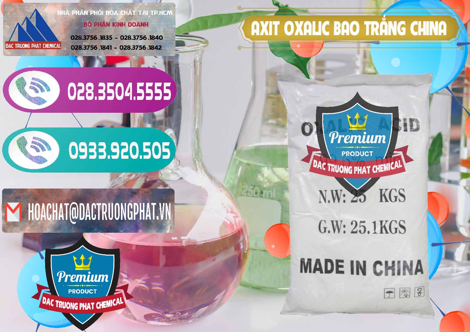 Chuyên bán ( cung cấp ) Acid Oxalic – Axit Oxalic 99.6% Bao Trắng Trung Quốc China - 0270 - Cung cấp & nhập khẩu hóa chất tại TP.HCM - hoachatxulynuoc.com