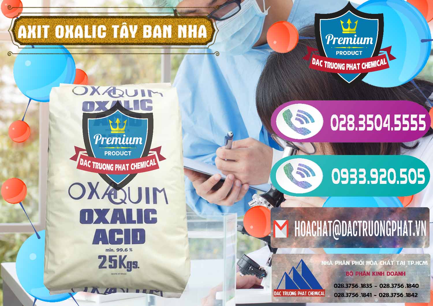 Nơi kinh doanh và bán Acid Oxalic – Axit Oxalic 99.6% Tây Ban Nha Spain - 0269 - Công ty bán & cung cấp hóa chất tại TP.HCM - hoachatxulynuoc.com