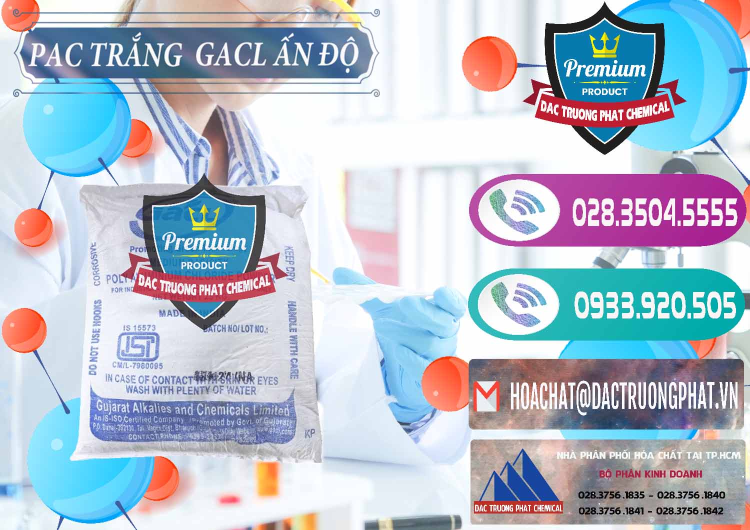 Đơn vị bán _ cung cấp PAC - Polyaluminium Chloride Trắng GACL Ấn Độ India - 0266 - Đơn vị chuyên nhập khẩu _ cung cấp hóa chất tại TP.HCM - hoachatxulynuoc.com