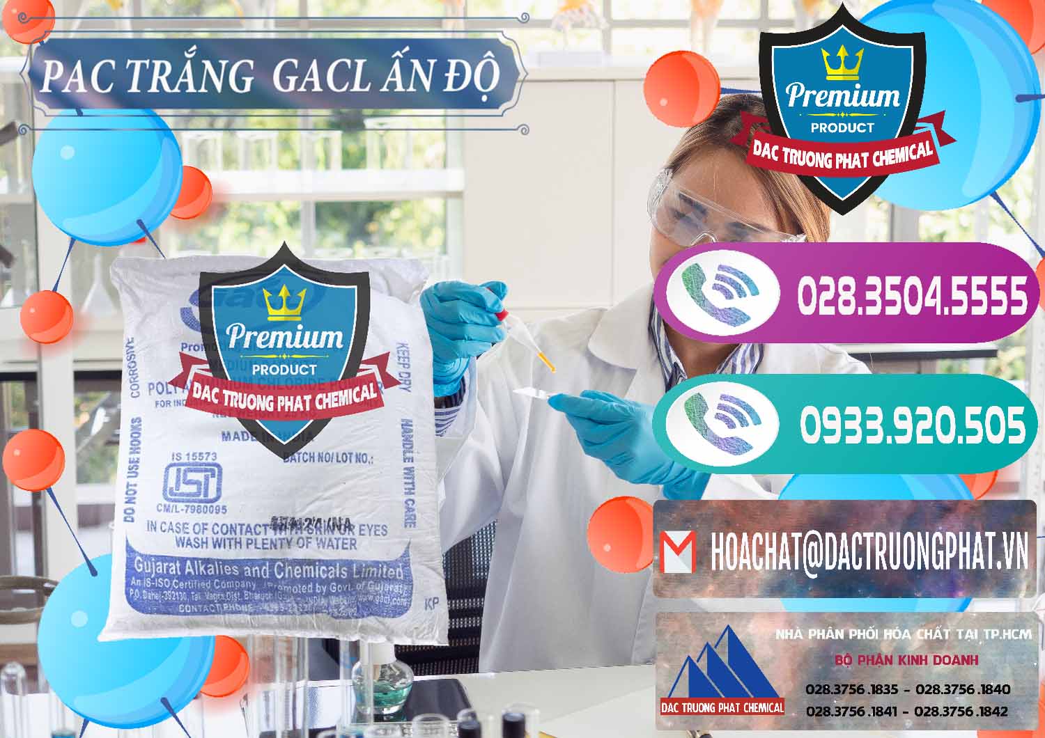 Nhà nhập khẩu - bán PAC - Polyaluminium Chloride Trắng GACL Ấn Độ India - 0266 - Đơn vị cung cấp - phân phối hóa chất tại TP.HCM - hoachatxulynuoc.com