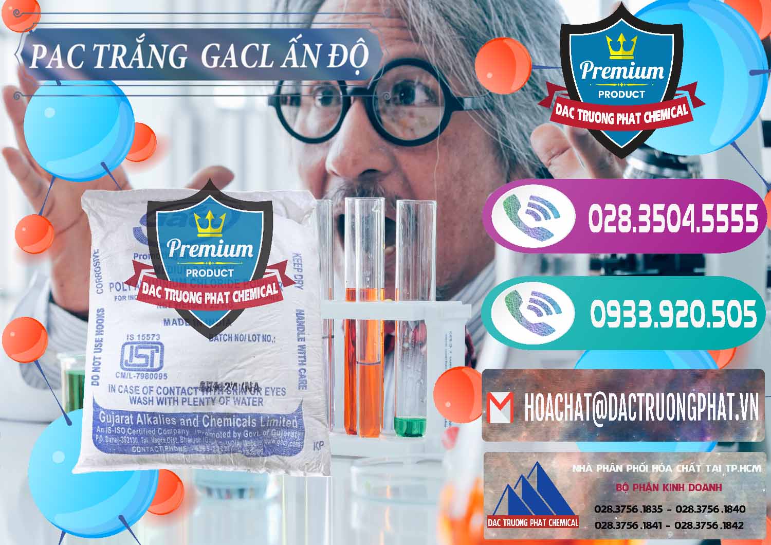 Bán - phân phối PAC - Polyaluminium Chloride Trắng GACL Ấn Độ India - 0266 - Nhập khẩu & cung cấp hóa chất tại TP.HCM - hoachatxulynuoc.com