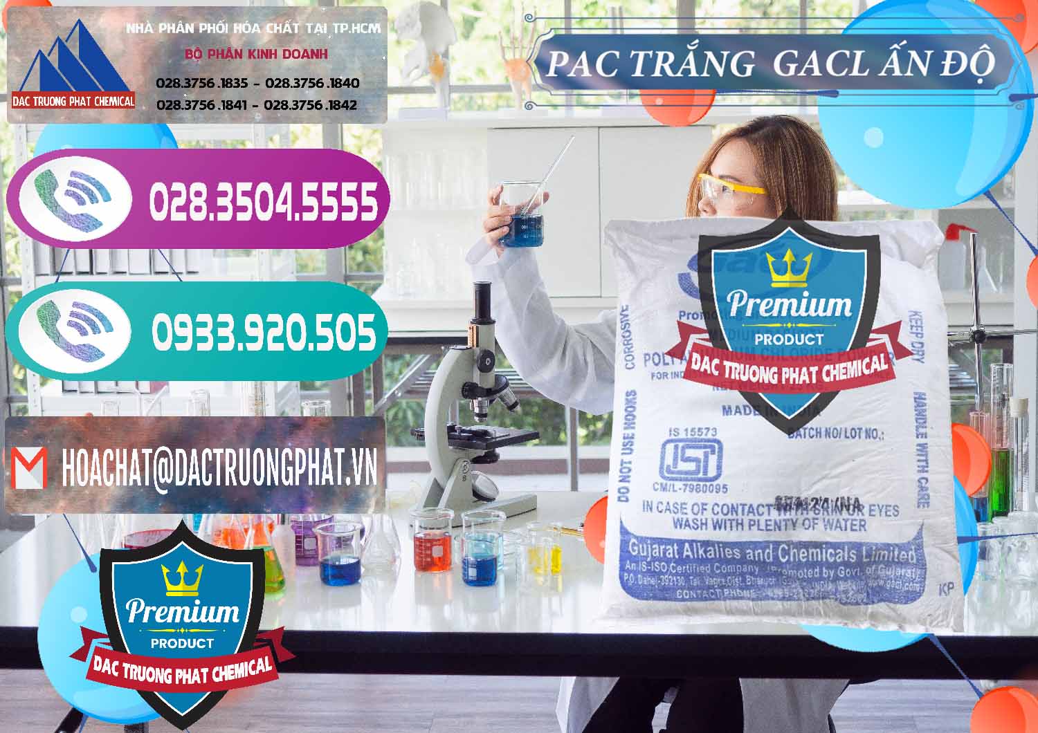 Đơn vị chuyên bán ( cung cấp ) PAC - Polyaluminium Chloride Trắng GACL Ấn Độ India - 0266 - Cty cung cấp & phân phối hóa chất tại TP.HCM - hoachatxulynuoc.com