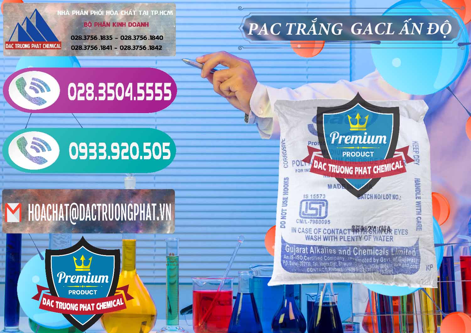 Cty kinh doanh và bán PAC - Polyaluminium Chloride Trắng GACL Ấn Độ India - 0266 - Đơn vị chuyên bán - cung cấp hóa chất tại TP.HCM - hoachatxulynuoc.com