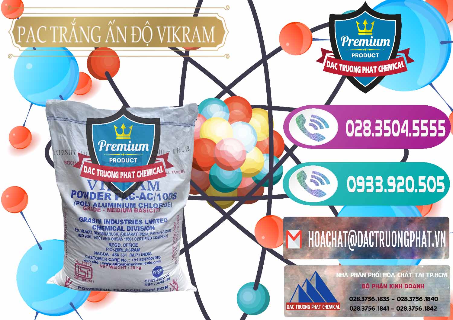 Cung ứng _ bán PAC - Polyaluminium Chloride Ấn Độ India Vikram - 0120 - Công ty phân phối _ nhập khẩu hóa chất tại TP.HCM - hoachatxulynuoc.com