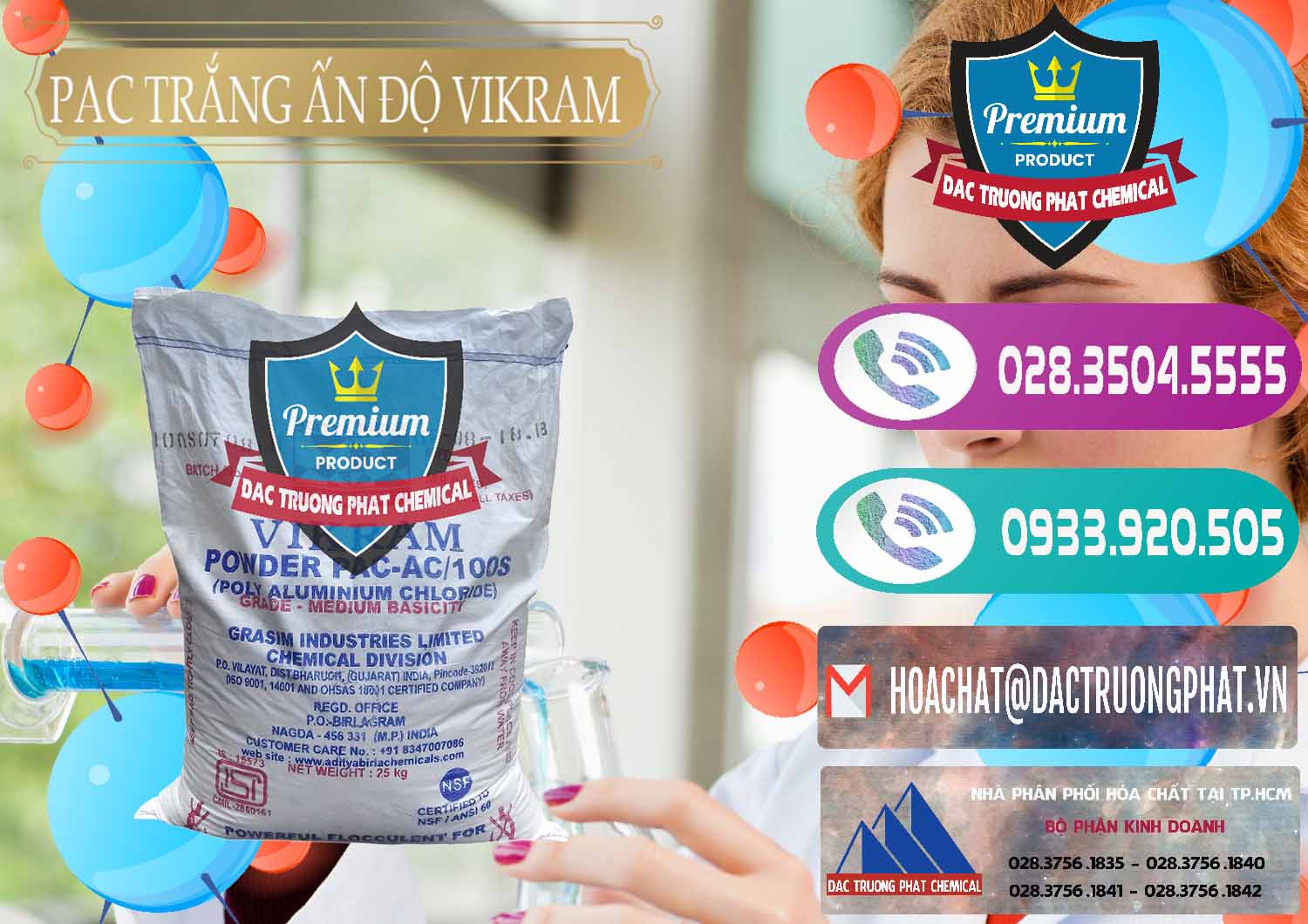 Chuyên cung ứng ( bán ) PAC - Polyaluminium Chloride Ấn Độ India Vikram - 0120 - Cung cấp ( nhập khẩu ) hóa chất tại TP.HCM - hoachatxulynuoc.com