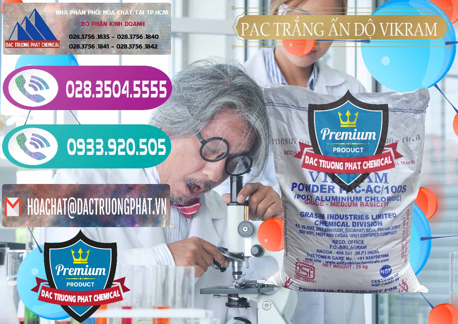 Công ty chuyên bán _ cung ứng PAC - Polyaluminium Chloride Ấn Độ India Vikram - 0120 - Cty chuyên nhập khẩu và cung cấp hóa chất tại TP.HCM - hoachatxulynuoc.com