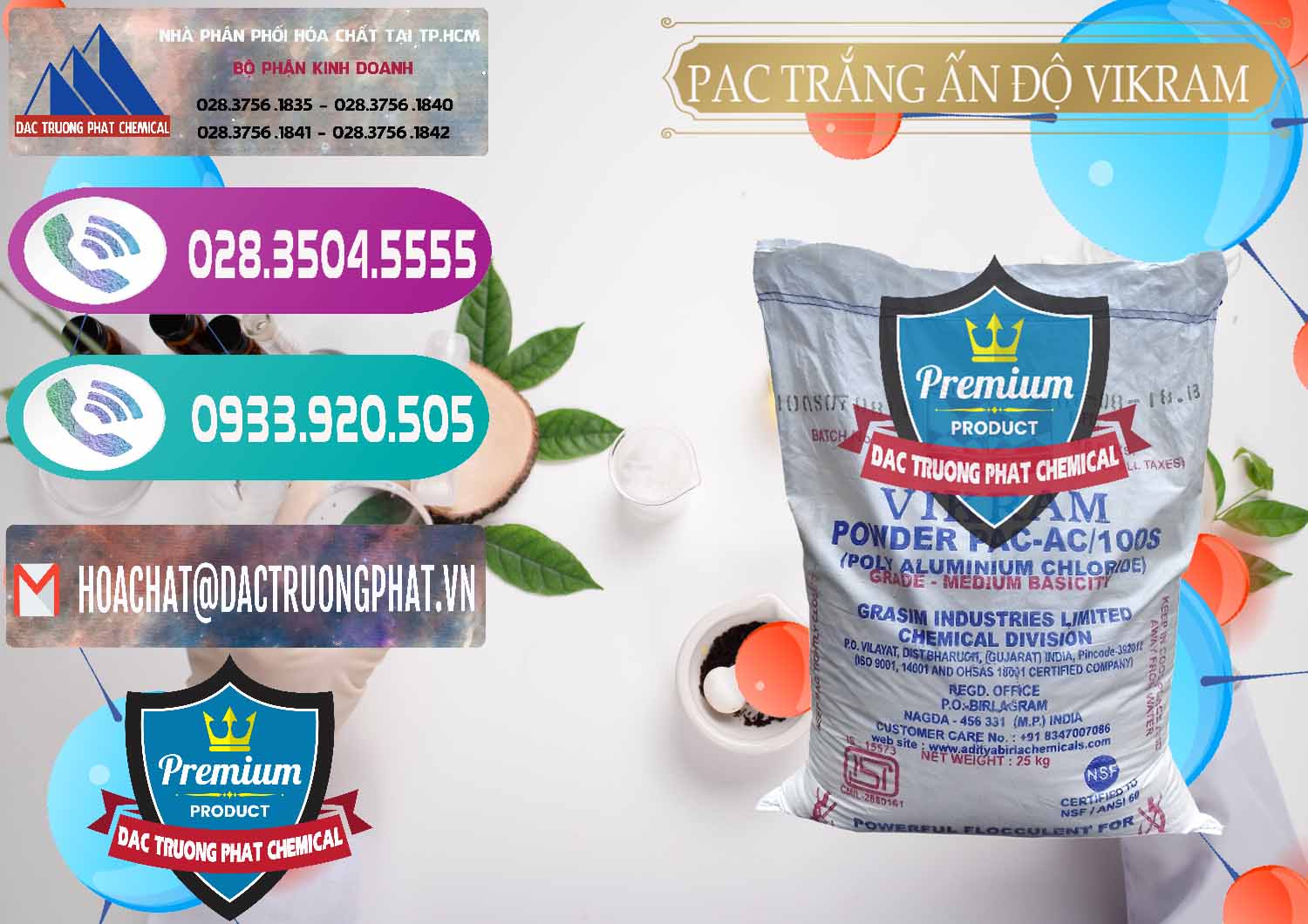 PAC - Polyaluminium Chloride Ấn Độ India Vikram Đơn vị chuyên phân phối & bán PAC - Polyaluminium Chloride Ấn Độ India Vikram - 0120 - Nơi chuyên phân phối và nhập khẩu hóa chất tại TP.HCM - hoachatxulynuoc.com