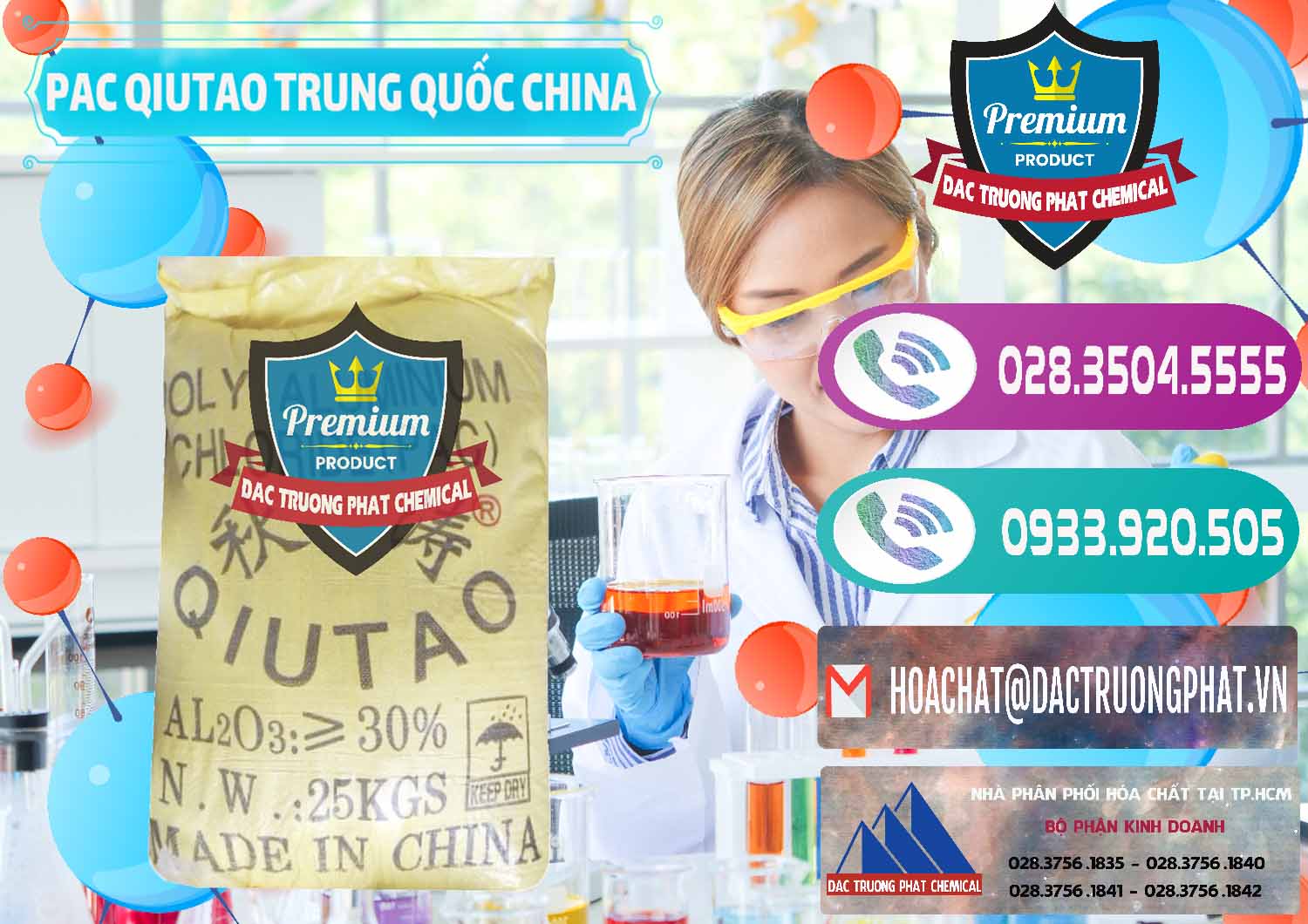 Nơi cung ứng - bán PAC - Polyaluminium Chloride Qiutao Trung Quốc China - 0267 - Nơi chuyên cung ứng và phân phối hóa chất tại TP.HCM - hoachatxulynuoc.com