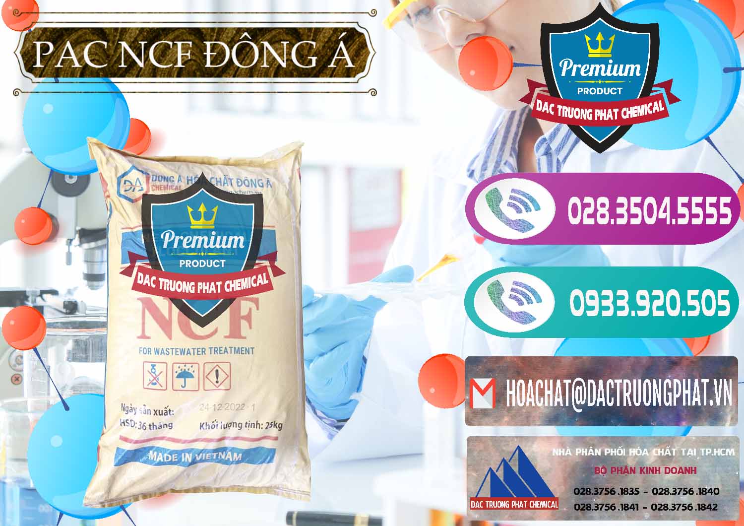 Cty bán & phân phối PAC - Polyaluminium Chloride Đông Á Việt Nam - 0408 - Chuyên bán & cung cấp hóa chất tại TP.HCM - hoachatxulynuoc.com