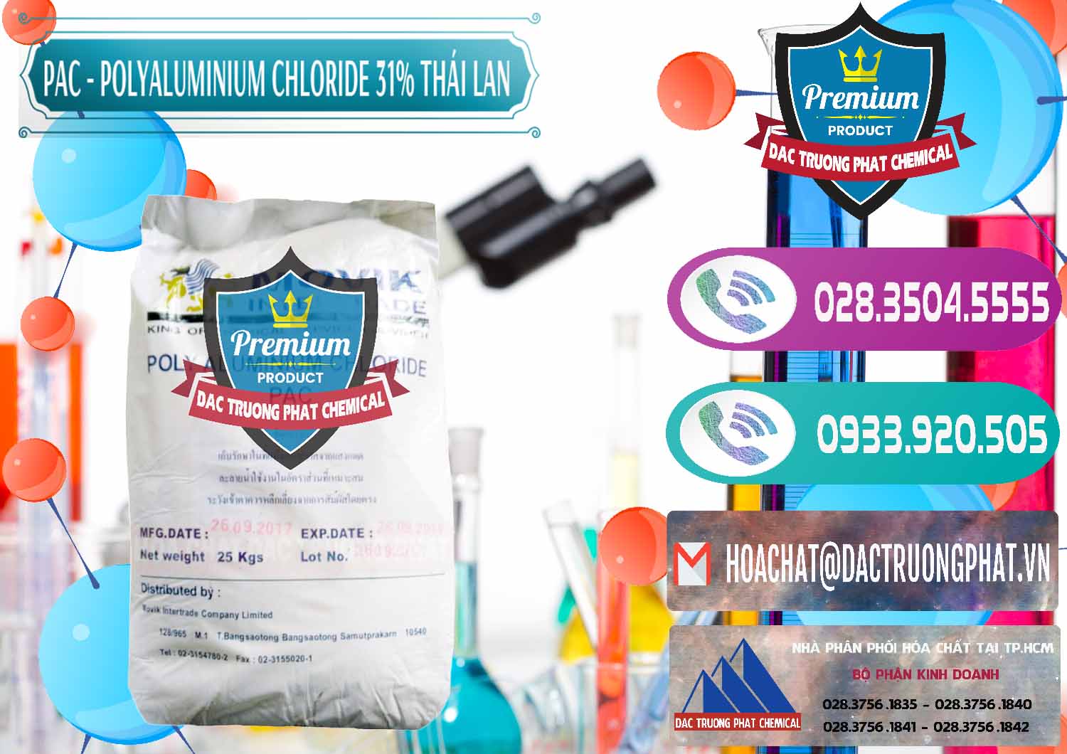 Đơn vị chuyên bán và phân phối PAC - Polyaluminium Chloride 31% Thái Lan Thailand - 0469 - Chuyên cung cấp ( nhập khẩu ) hóa chất tại TP.HCM - hoachatxulynuoc.com